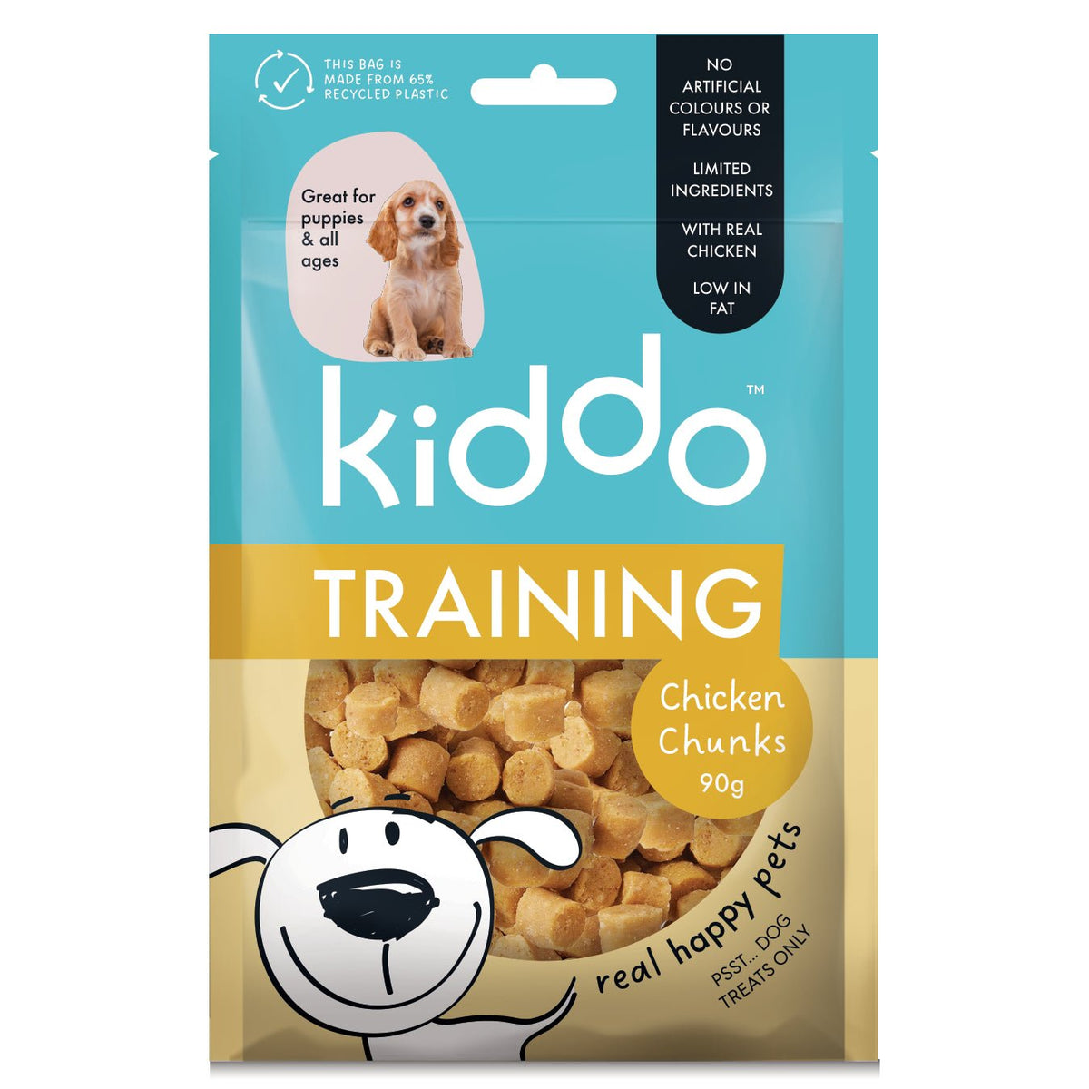 Kazoo KIDDO Dog Treat Training Soft Chicken Chunks 90g - Woonona Petfoods