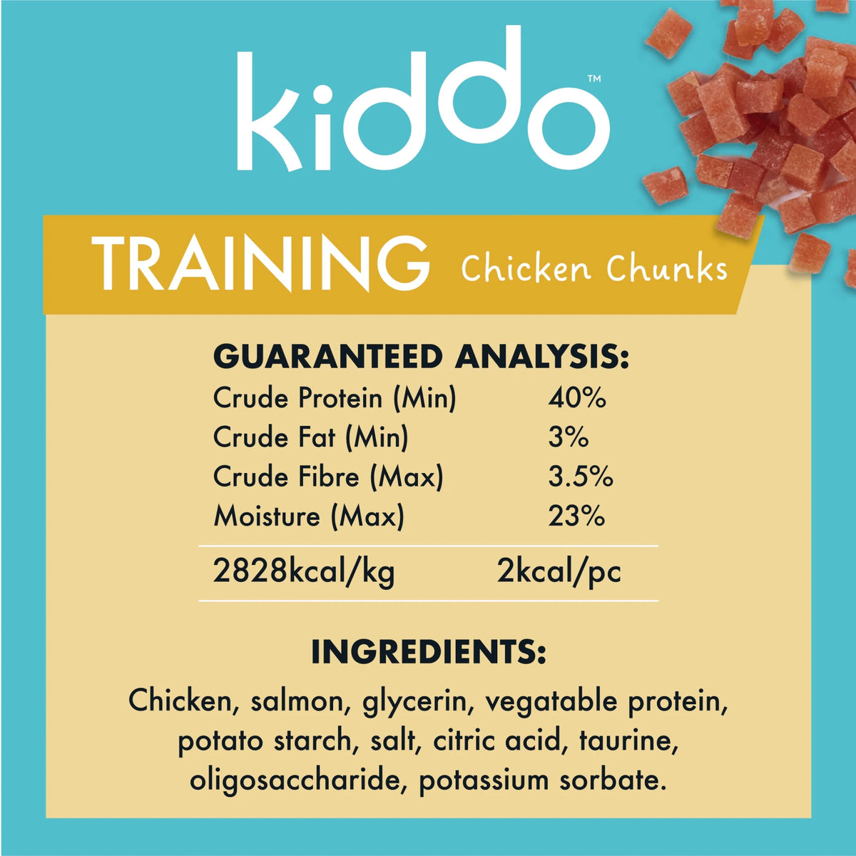 Kazoo KIDDO Dog Treat Training Soft Chicken Chunks 90g - Woonona Petfoods