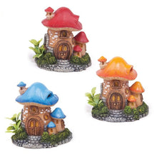 Kazoo Mushroom House With Plant Small Red/Blue/Orange - Woonona Petfoods