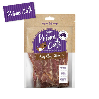 Kazoo Prime Cuts Beef Steak Strips 170g - Woonona Petfood & Produce