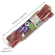 Kazoo Prime Cuts Braided Beef Sticks 3 Pack - Woonona Petfoods