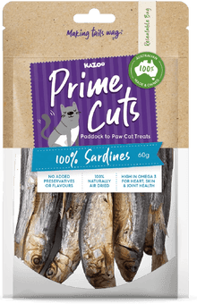 Kazoo Prime Cuts Cats Sardines 60g - Woonona Petfoods