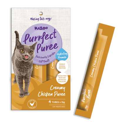 Kazoo Purrfect Puree 4 Pack 15g - Woonona Petfood & Produce