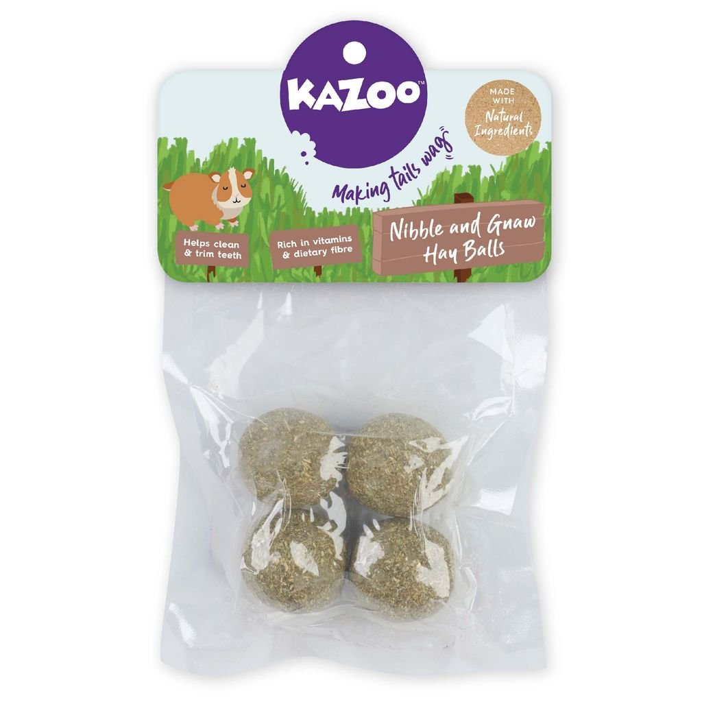 Kazoo Small Animal Nibble & Gnaw Hay Balls - Woonona Petfoods