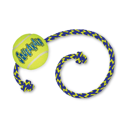 KONG Air Squeaker Ball With Rope Medium - Woonona Petfoods