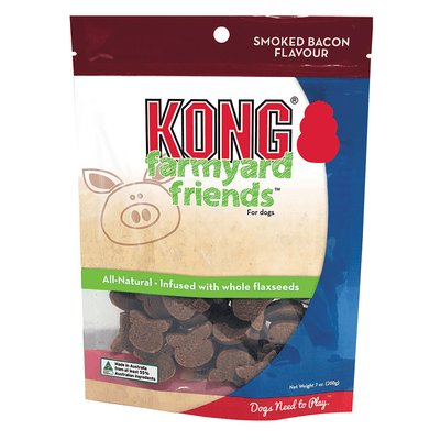 KONG Farmyard Friends Bacon Treat 200g - Woonona Petfood & Produce