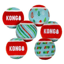 KONG Holiday Squeaker Tennis 6 Pack - Woonona Petfoods