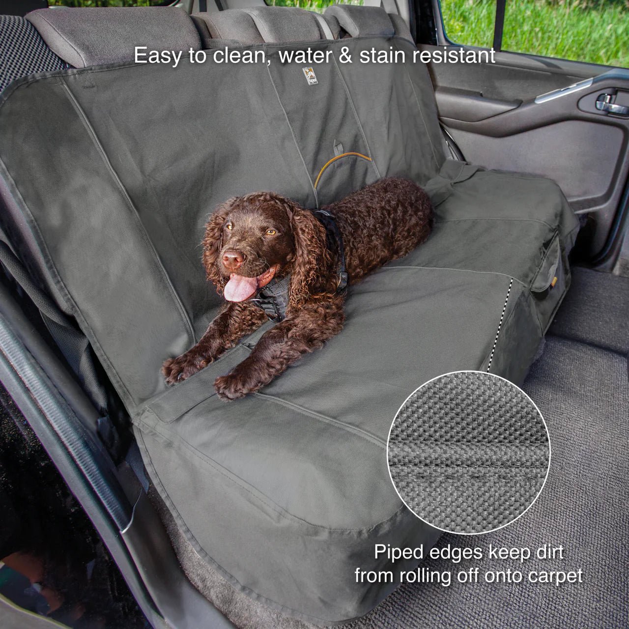Kurgo Wander Bench Seat Cover Black - Woonona Petfoods