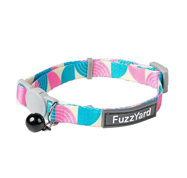 Fuzzyard Cat Collar New Weave Teal Pink