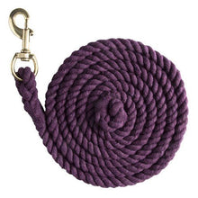 Lead Rope Cotton Heavy Purple 10' - Woonona Petfoods