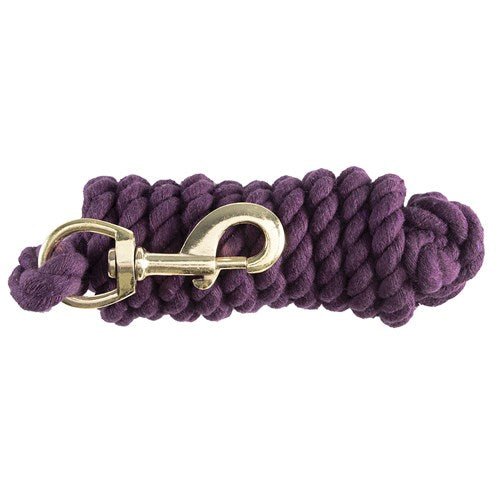 Lead Rope Cotton Heavy Purple 10' - Woonona Petfoods