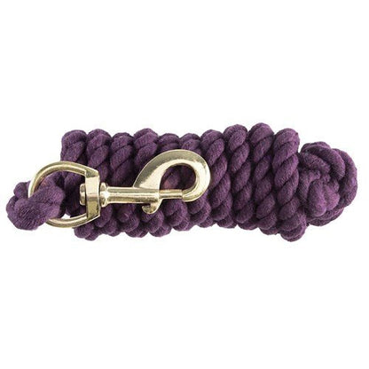 Lead Rope Cotton Heavy Purple 10' - Woonona Petfoods
