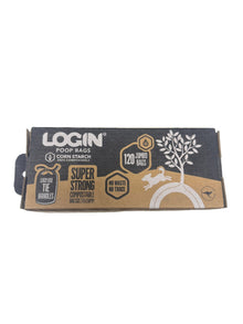 LOGIN Poop Bag Compostable with Handle Jumbo - Woonona Petfoods