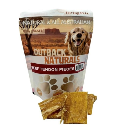 Loving Pets Dog Treats Beef Tendon Pieces 15gm - Woonona Petfood & Produce