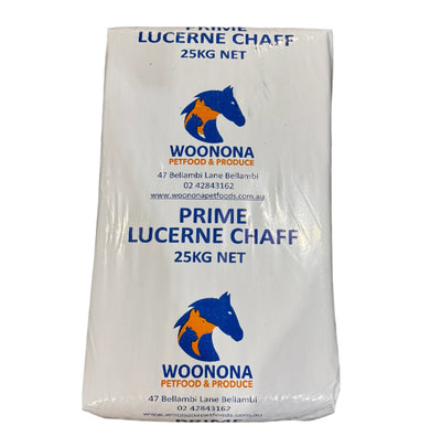 Lucerne Chaff Premium 25kg - Woonona Petfoods