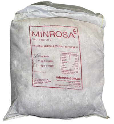 Minrosa Himalayan Mineral Salt Granules 17kg - Woonona Petfoods