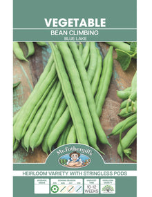 Mr Fothergills Climbing Bean Blue Lake - Woonona Petfoods
