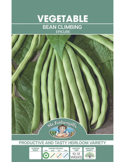 Mr Fothergills Climbing Bean Epicure