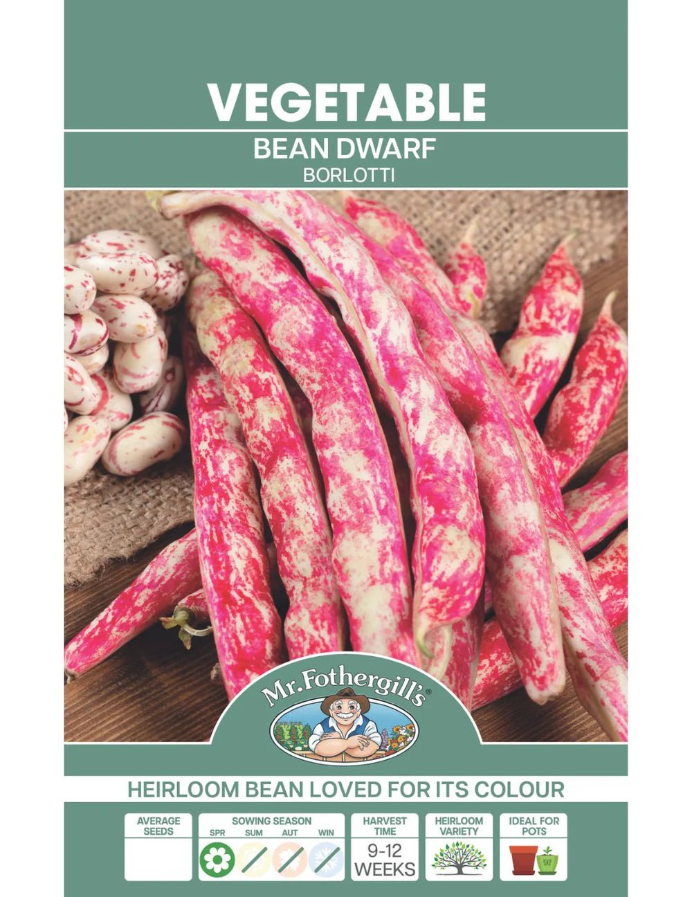 Mr Fothergills Dwarf Bean Bortlotti - Woonona Petfoods