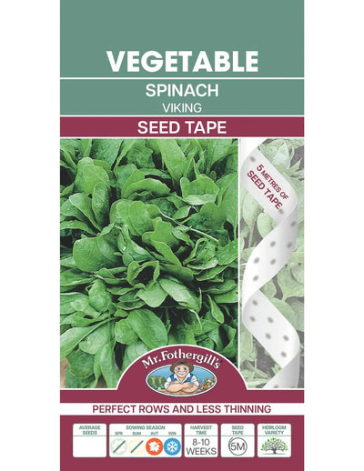 Mr Fothergills Spinach Viking Seed Tape