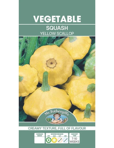 Mr Fothergills Squash Yellow Scallop