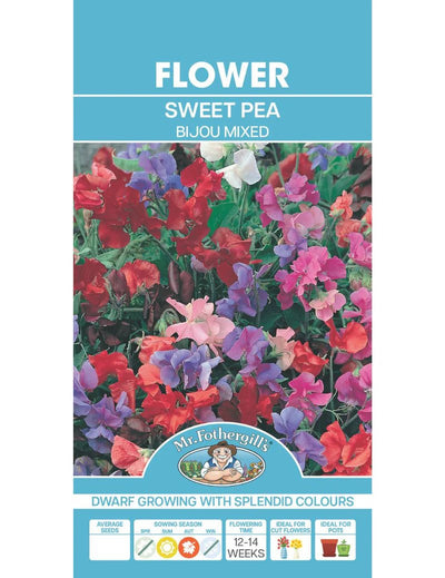 Mr Fothergills Sweet Pea Bijou Mixed