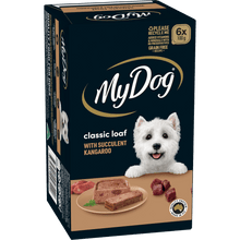 My Dog Classic Loaf with Succulent Kangaroo 6x100g - Woonona Petfoods