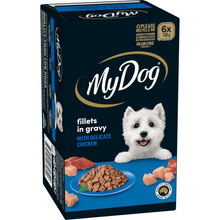 My Dog Fillets in Gravy with Delicate Chicken 6x100g - Woonona Petfoods