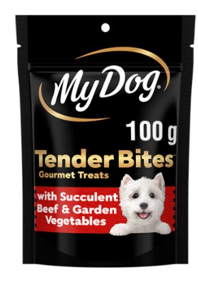 My Dog Tender Bites Beef and Garden Vegetables 100g - Woonona Petfood & Produce