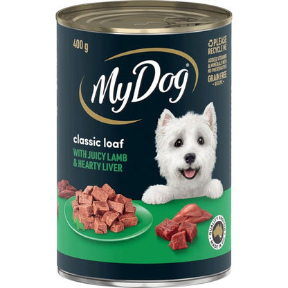 My Dog Wet Dog Food 400g Classic Loaf Lamb and Liver - Woonona Petfood & Produce