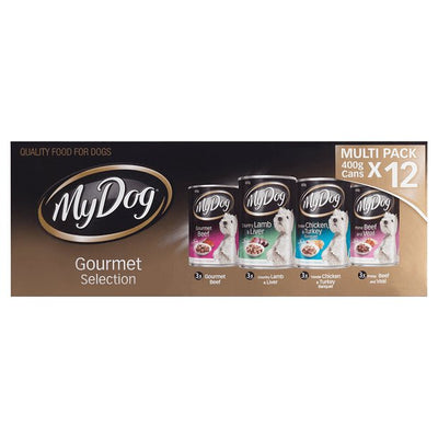 My Dog Wet Dog Food Gourmet Mixed Varieties 12x400g - Woonona Petfood & Produce