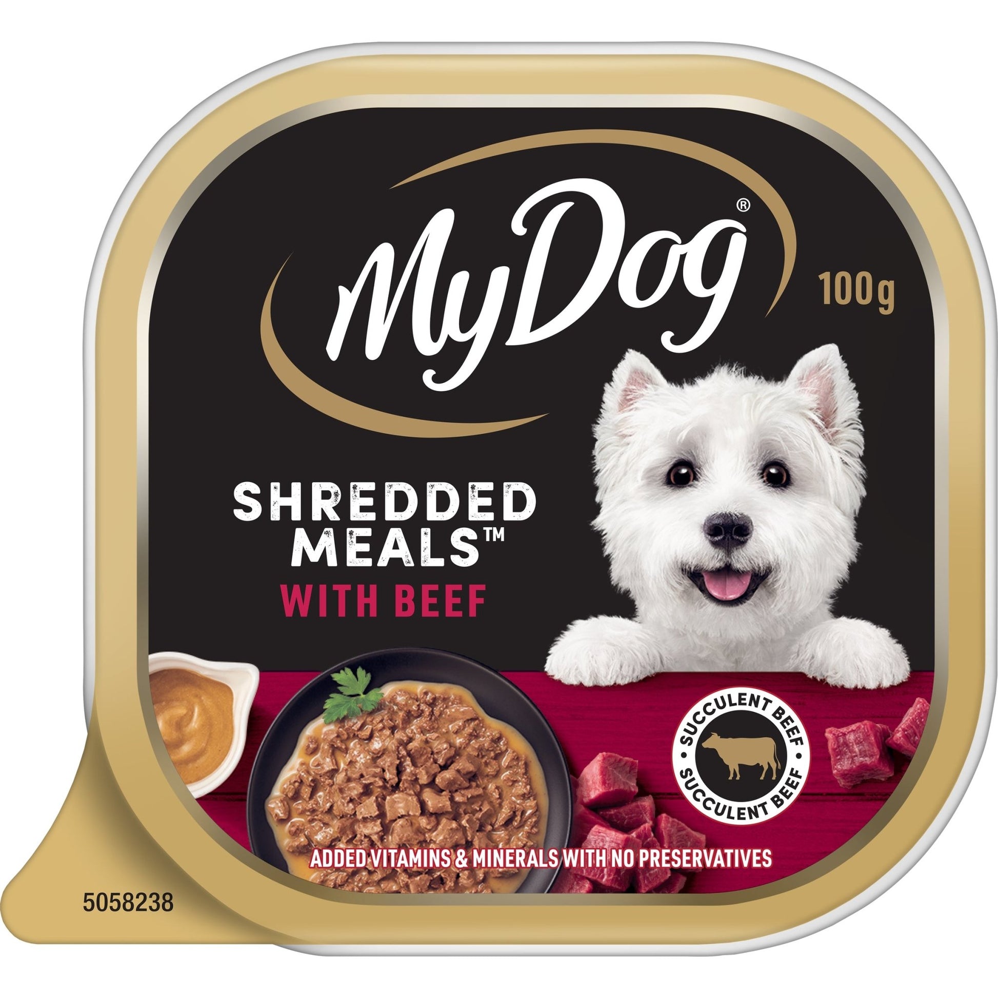 My Dog Wet Food Shredded Meals Beef 100g - Woonona Petfood & Produce