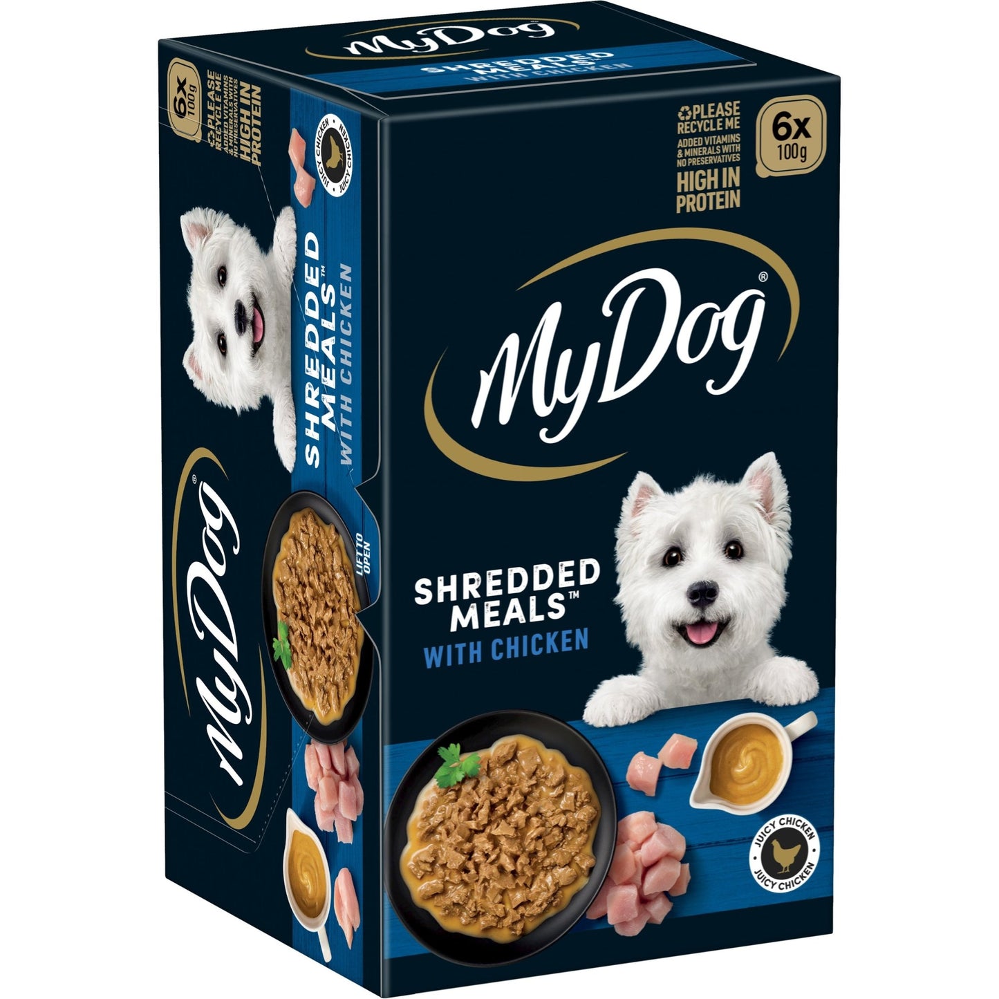 My Dog Wet Food Shredded Meals Chicken 6 x 100g - Woonona Petfood & Produce