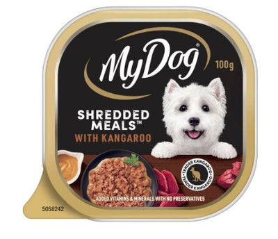 My Dog Wet Food Shredded Meals Kangaroo 12 x 100g - Woonona Petfood & Produce