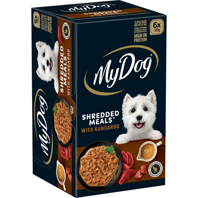 My Dog Wet Food Shredded Meals Kangaroo 6 x 100g - Woonona Petfood & Produce
