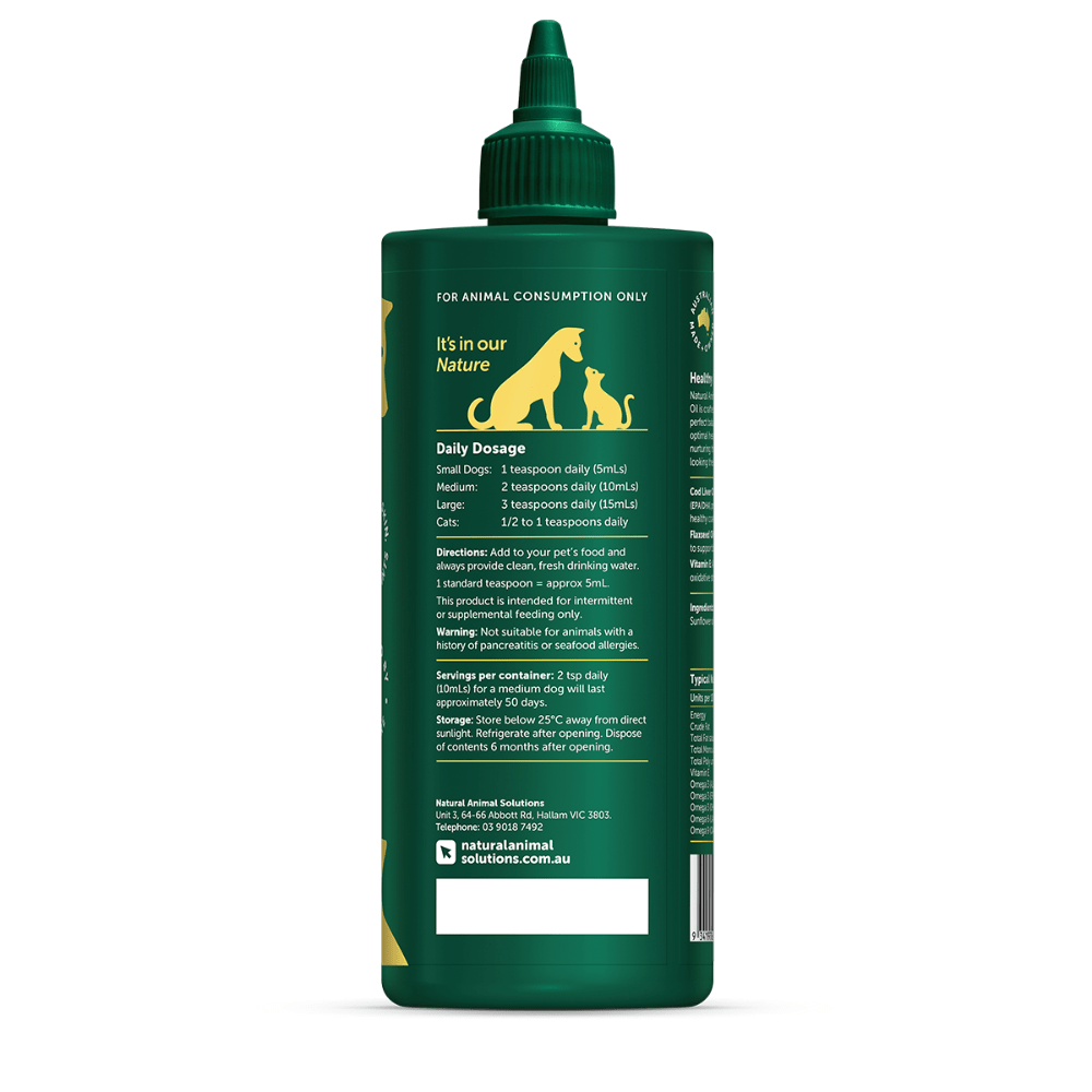 Natural Animal Solutions Omega 3 - 6 - 9 Oil - Woonona Petfoods