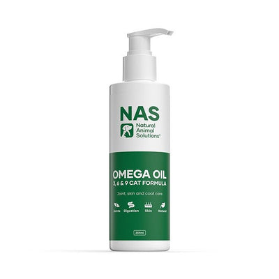 Natural Animal Solutions Omega 3,6,9 Oil For Cats 200ml - Woonona Petfoods