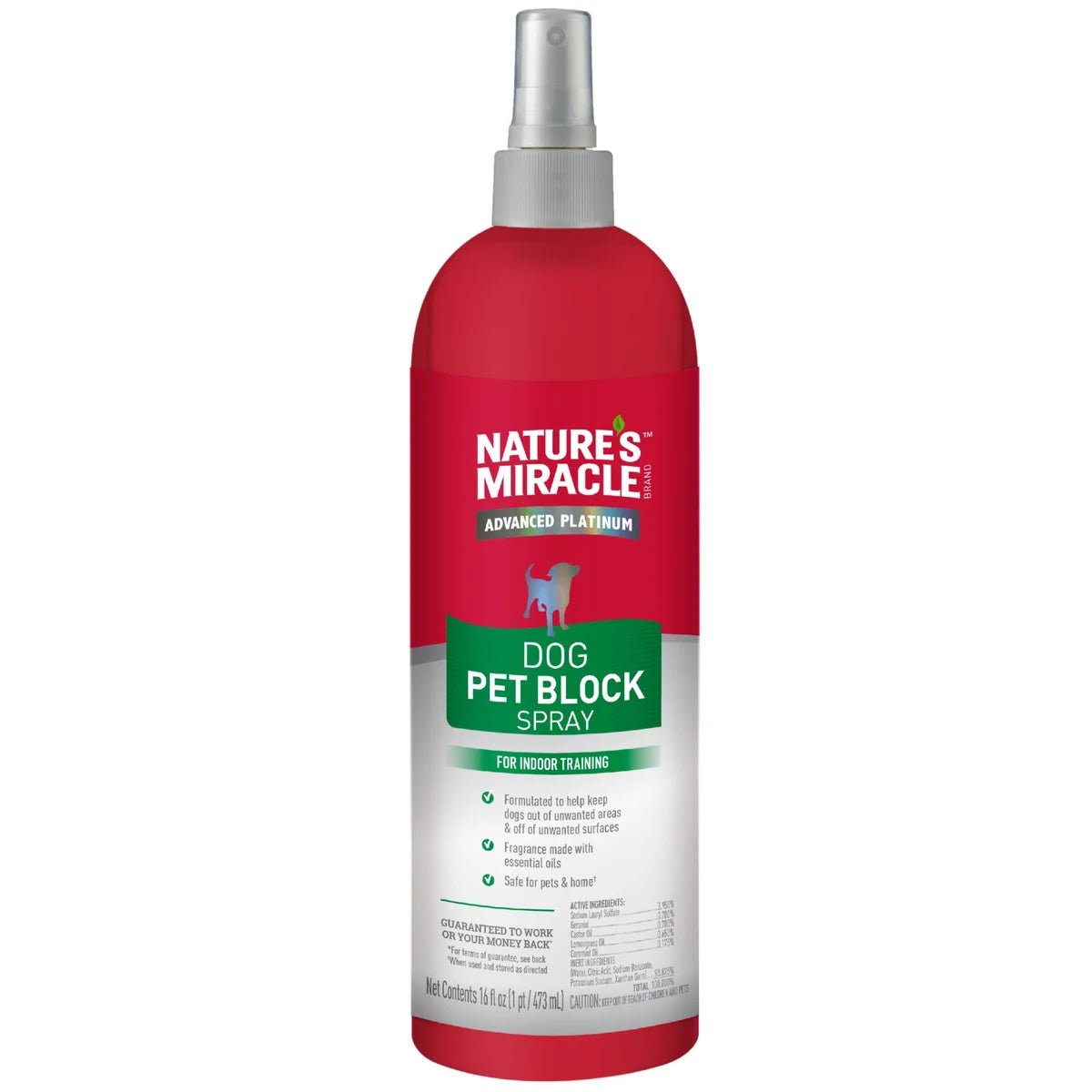 Natures Miracle Pet Block Repellent Spray For Dogs 473ml - Woonona Petfoods