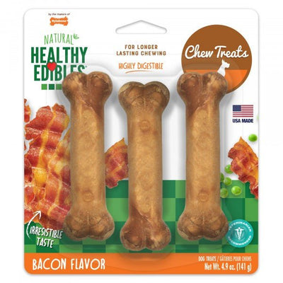 Nylabone Healthy Edibles Bacon 3 Pack 149g - Woonona Petfoods
