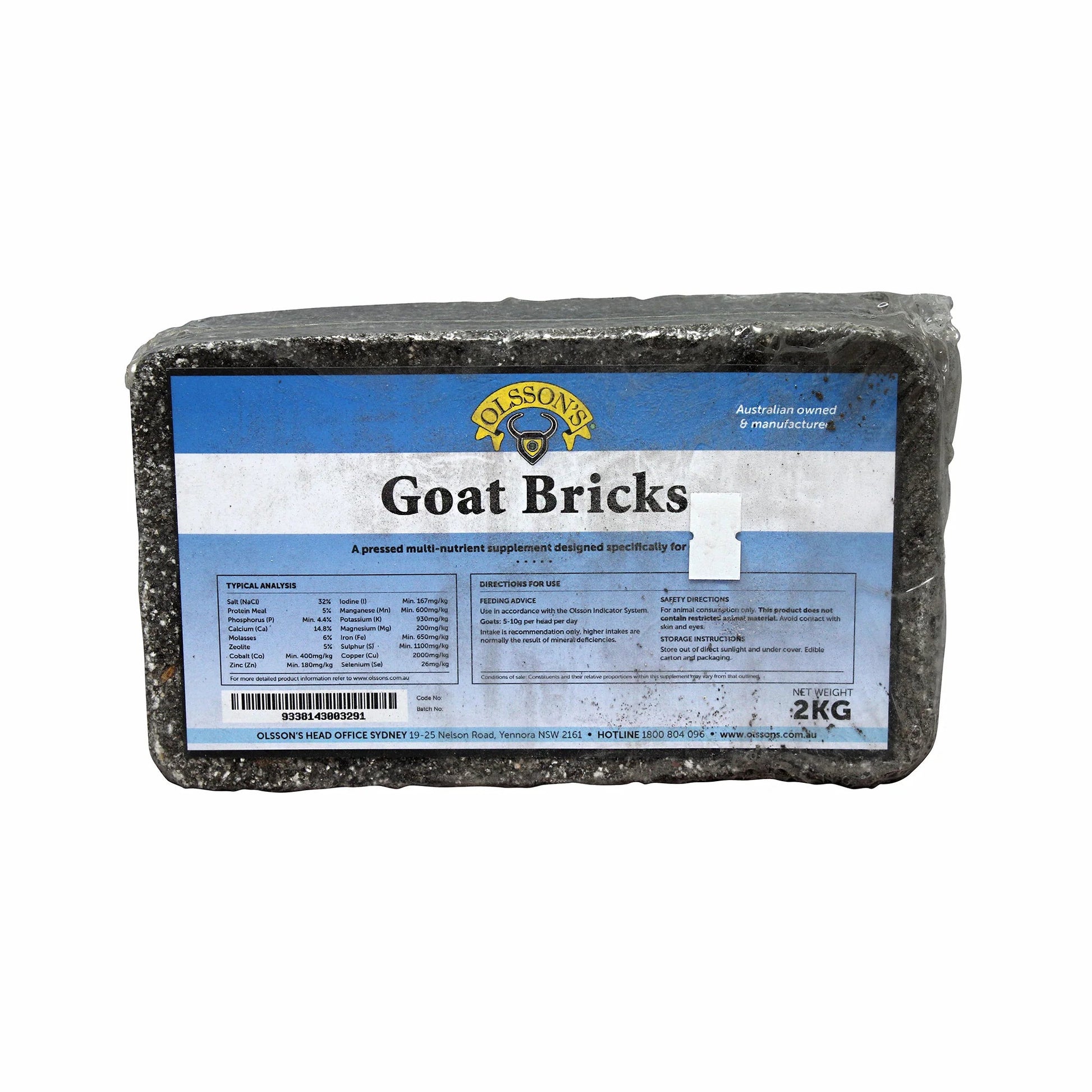 Olsson's Goat Block 2kg - Woonona Petfood & Produce
