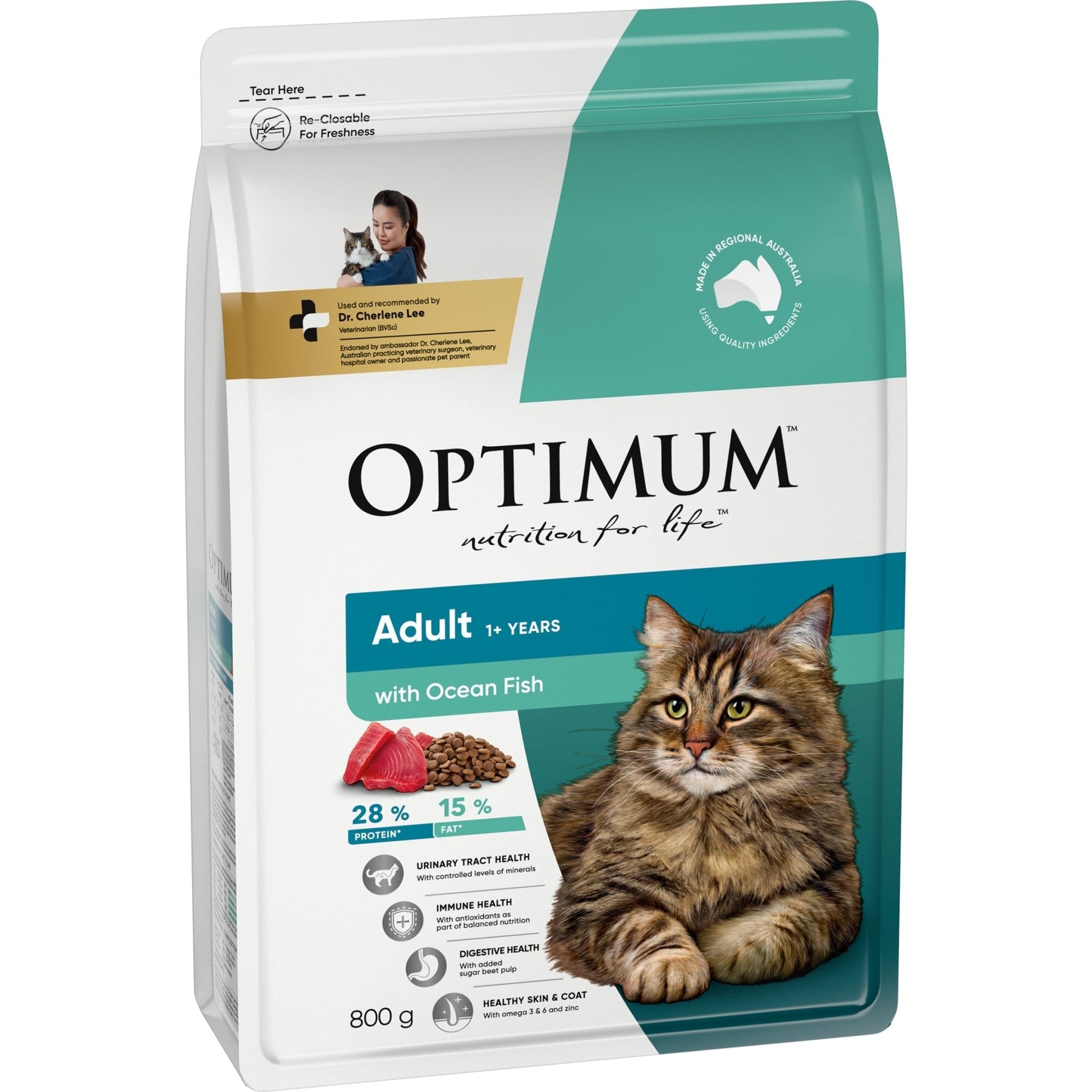 Optimum Dry Cat Food Adult Ocean Fish - Woonona Petfood & Produce