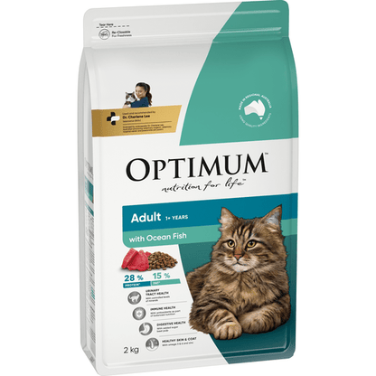 Optimum Dry Cat Food Adult Ocean Fish - Woonona Petfoods