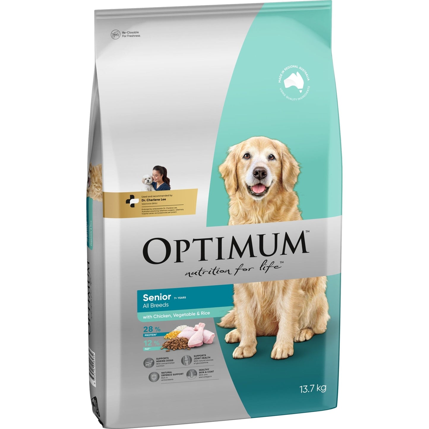 Optimum Dry Dog Food Adult 7+ Chicken,Vegetables & Rice - Woonona Petfood & Produce