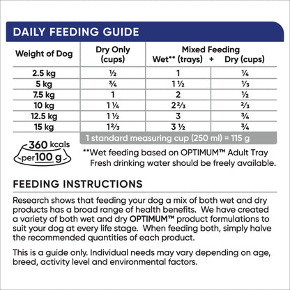 Optimum Dry Dog Food Adult Toy and Small Breed Chicken Rice and Vegetables - Woonona Petfood & Produce