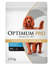 Optimum Pro Dry Dog Food Digestive Health Chicken & Rice 2.5kg - Woonona Petfoods