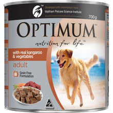 Optimum Wet Dog Food Adult Kangaroo & Vegetables 12x700g - Woonona Petfood & Produce