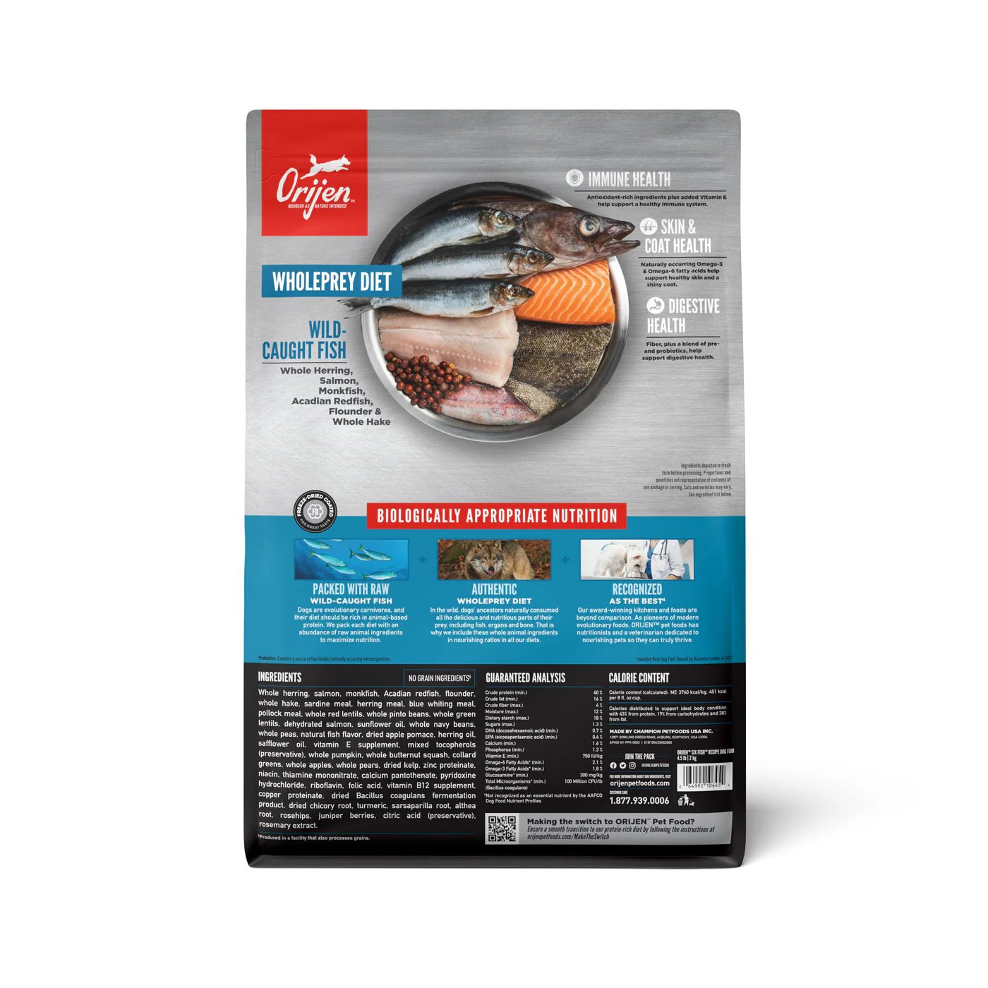 ORIJEN Original Adult Six Fish Dry Dog Food 2kg - Woonona Petfoods