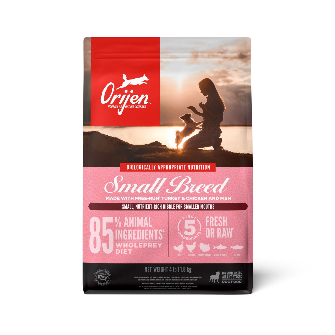 ORIJEN Original Adult Small Breed Dry Dog Food 1.8kg - Woonona Petfoods