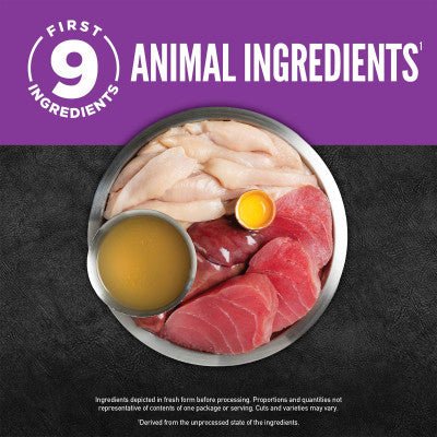ORIJEN Original Chunks and Shreds Kitten Chicken & Tuna Entree in Bone Broth 6 x 155g - Woonona Petfoods