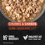 ORIJEN Original Chunks and Shreds Salmon & Chicken Entree in Bone Broth 6 x 155g - Woonona Petfoods